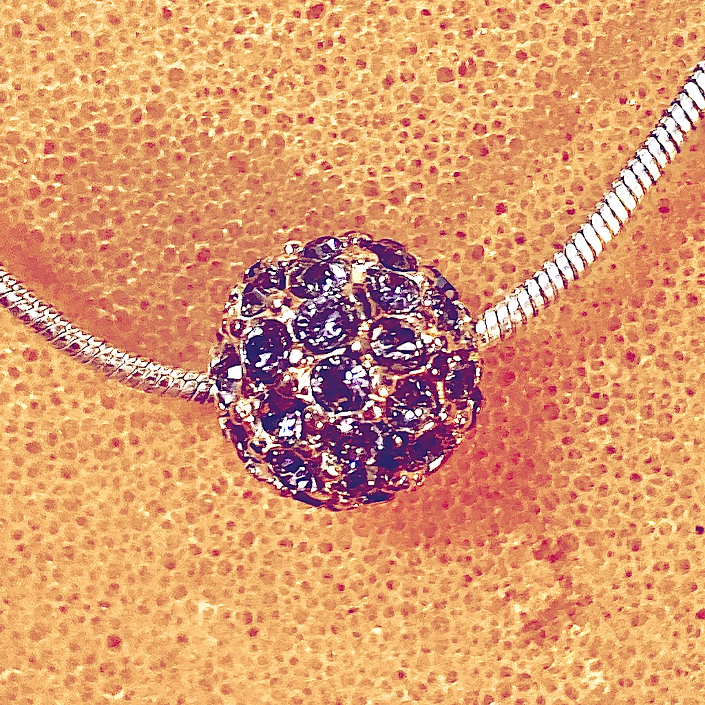 Monet Tiny Purple Rhinestones Necklace 15$